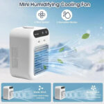 BougeRV Portable Air Cooler Fan 3 in 1 Rechargeable Fan with 2 Mist Speeds and Powerful Wind, Mini Multifunctional Cooling Fan for Bedroom, Office, Camping - Image 15