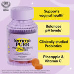 Lemme Purr Gummies - Vaginal Probiotic for Women - Balanced pH, Healthy Odor, Yeast Balance & Flora Support - Tasty Pineapple (60 Count)